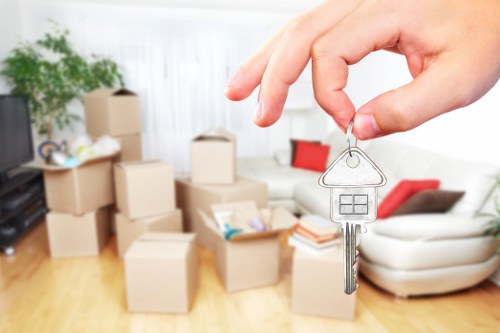 Professional movers assisting with storage in Paddington